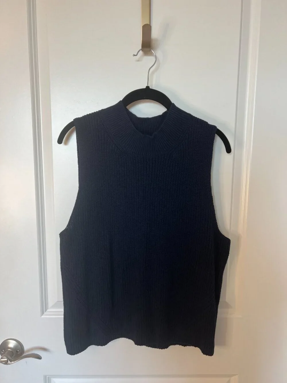 Loft Navy Sleeveless Sweater Vest XL - Picture 9 of 10